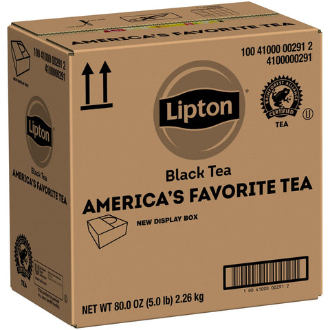 Lipton Black Enveloped Hot Tea Bags, 100 count -- 10 per case