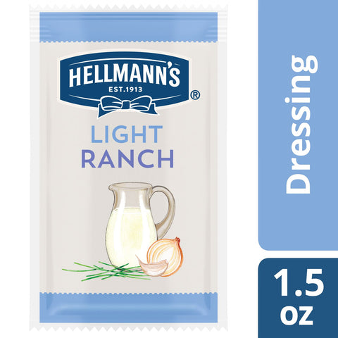 Hellmann's Light Ranch Salad Dressing Portion Control Pack, 1.5 Fluid Ounce -- 102 Per Case