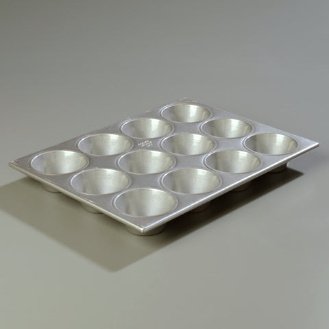Carlisle 12.0 CUP 6 OZ EXTRA LARGE CUP CUPCAKE STEELUMINUM PAN