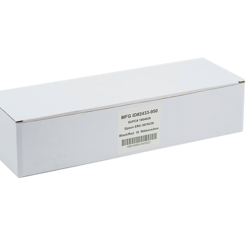 National Checking Company Tillribbons Black and Red Ribbon Only -- 18 per case.