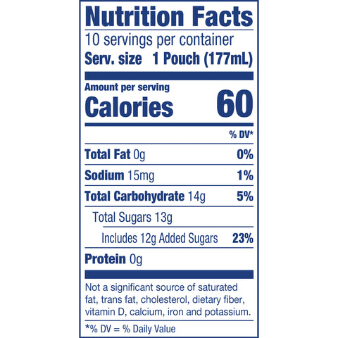 Capri Sun Strawberry Soft Juice Drink, 60 Fluid Ounce -- 4 per case.
