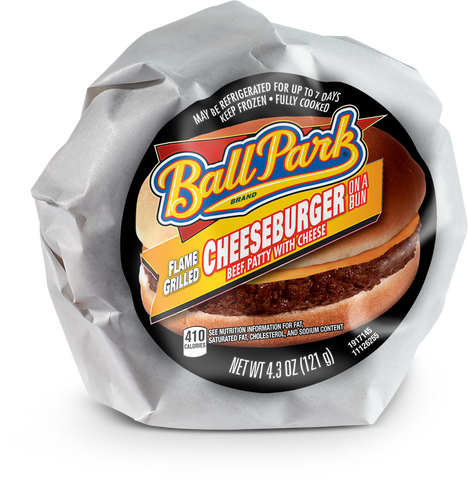 Ball Park Cheeseburger Sandwich, 4.3 Ounce -- 12 per case.