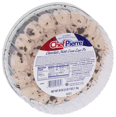 Chef Pierre PIE CHOCOLATE MINT CREAM LAYER W/ DOMES 10
