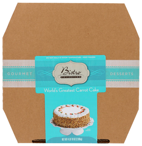 Sara Lee Round World Greatest Carrot Premium Butter Cream Layer Cake, 9 inch -- 2 per case.