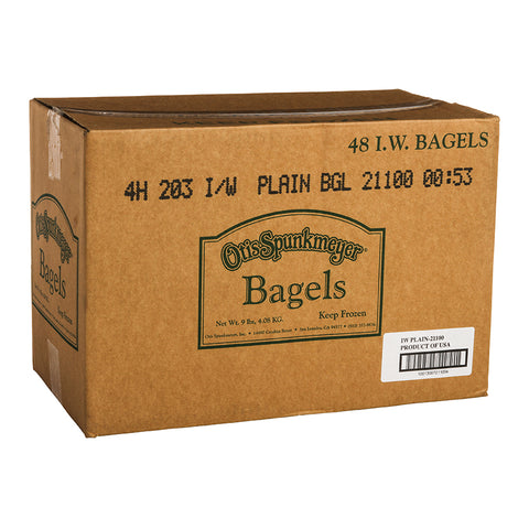 Otis Spunkmeyer® BAGEL PLAIN SLICED IW 3 OZ