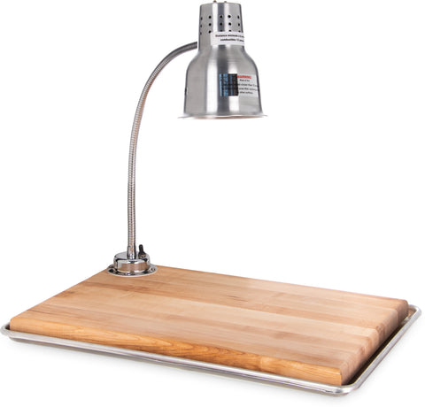 Carlisle LAMP HEAT FLEXIGLOW™ SINGLE ARM W/ BOARD & PAN ALUMINUM 24