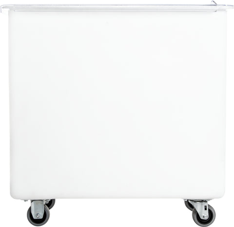 Carlisle BIN INGREDIENT STORAGE POLYCARBONATE PORTABLE WHITE 36 GAL