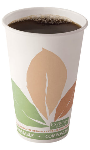 Bare® by Solo® CUP PAPER HOT ECO-FORWARD® SINGLE SIDED PLA 16 OZ
