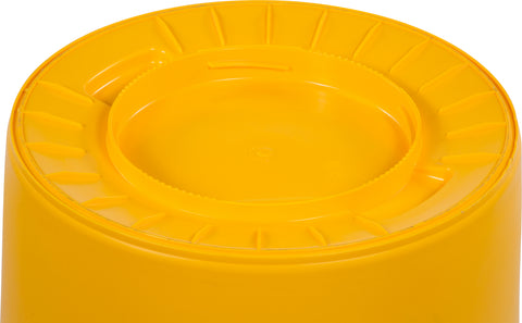 Carlisle CONTAINER WASTE BRONCO™ ROUND YELLOW 32 GAL