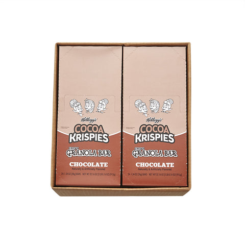 Kelloggs Cocoa Krispies Chocolate Chewy Cereal Bar, 1.34 Ounce - 24 per pack -- 4 packs per case.