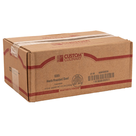 Custom Culinary Masters Touch Roasted Beef Flavor Concentrate Herb Roasted Au Jus, 12 Ounce -- 6 per case.