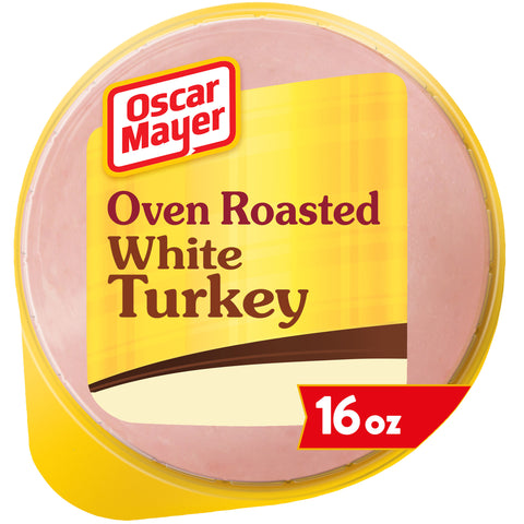 Kraft Oscar Mayer Oven Roasted White Turkey, 16 Ounce -- 12 per case.