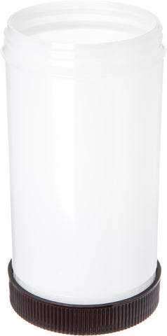 Stor N' Pour® CONTAINER BACKUP W/ ASSORTED COLOR CAPS BROWN QUART
