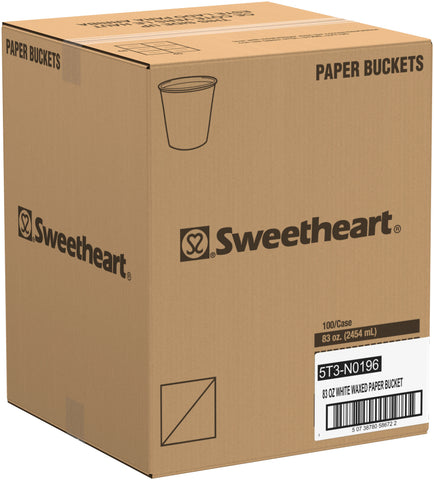 Solo® BUCKET PAPER WAXED DOUBLE WRAPPED 83 OZ
