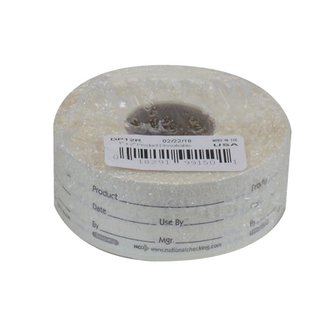 Label Use By Dissolvable 1x2