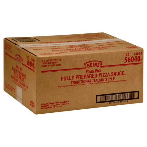 Sauce Pizza Fully Prepared Italian Style Pouch Pack 560400