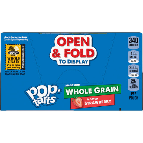 Pop Tarts Frosted Strawberry Toaster Pastry, 3.52 Ounce -- 72 per case.