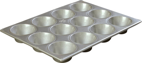 Carlisle 12.0 CUP 6 OZ EXTRA LARGE CUP CUPCAKE STEELUMINUM PAN