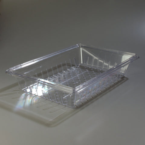 StorPlus™ CONTAINER FOOD STORAGE CONTAINER COLANDER CLEAR 26X18X5