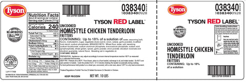 Tyson® CHICKEN TENDER FRITTER HOMESTYLE