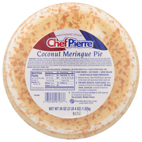 Pie Coconut Meringue W/domes 10