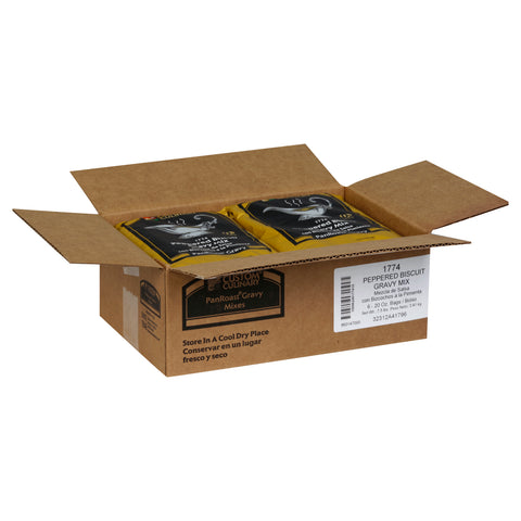 Custom Culinary PanRoast Peppered Biscuit Gravy Mix, 20 Ounce -- 6 per case.