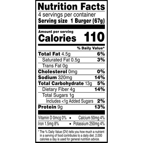 Morningstar Farms Spicy Black Bean Veggie Burgers, 9.5 Ounce -- 8 per case.