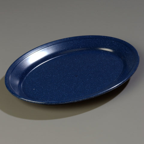 Carlisle PLATTER TRAY OVAL DALLAS WARE® MELAMINE CAFÉ BLUE 12X8.5