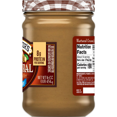 Smucker's® PEANUT BUTTER CREAMY NATURAL