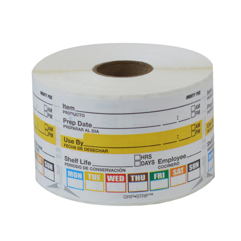 DateIt™ LABEL FOOD PEEL MONDAY-SUNDAY 2X3