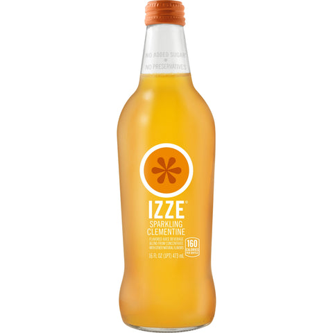 Izze JUICE CLEMENTINE SPARKLING GLASS BOTTLE