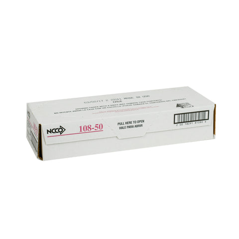 National Checking Company Carbonless Guest Check Paper - 2 Part Green, 19 Line, 3.4 x 6.75 inch -- 2500 per case.