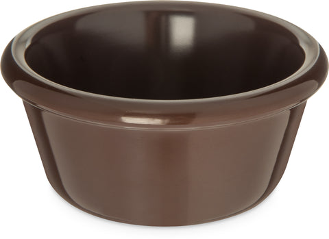 Carlisle RAMEKIN SMOOTH MELAMINE CHOCOLATE 6 OZ