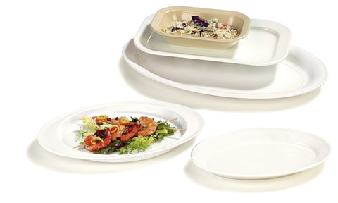 Carlisle BAKER SERVER RECTANGLE MELAMINE WHITE 28 OZ