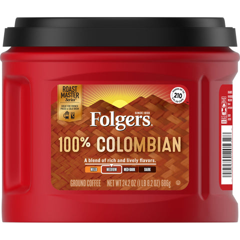 Coffee Ground Colombian Canister