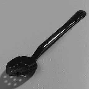 Spoon Serving Perforated Plastic Black 13