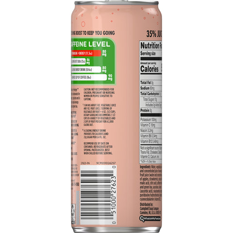 V8 Sparkling Strawberry Kiwi Energy Drink, 11.5 Fluid Ounce -- 12 per case