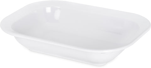Carlisle BAKER SERVER RECTANGLE MELAMINE WHITE 28 OZ