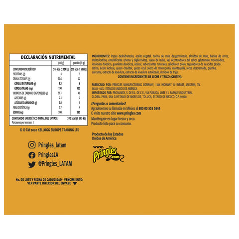 Pringles® CHIP PRINGLES CHEDDAR CHEESE GRAB & GO