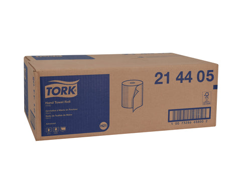 Tork White Advanced Hardwound Paper Towel Roll, 7.88 inch x 1000 feet -- 6 per case