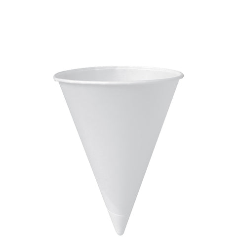 Solo® White CUP CONE PAPER TREATED WHITE 5 OZ