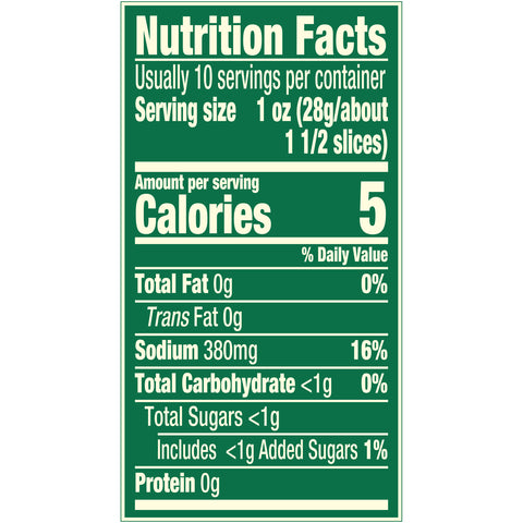 Kraft Claussen Dill Sandwich Sliced Pickle, 20 Ounce -- 12 per case.