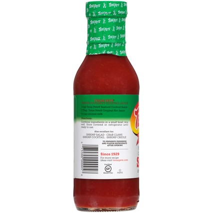 Texas Pete® SAUCE COCKTAIL SEAFOOD ZESTY GLASS BOTTLE