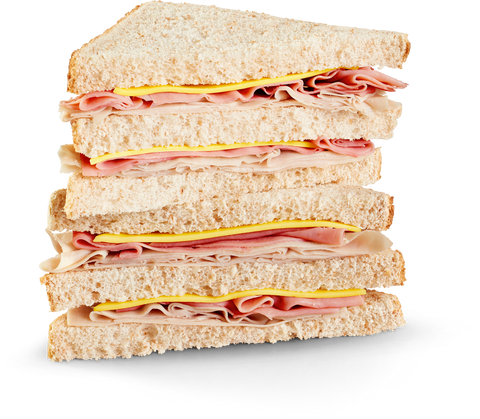 Landshire Big Daddy® SANDWICH TURKEY & CHEESE CLUB 6 OZ 10000001452