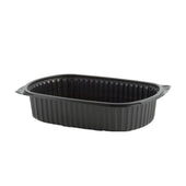 Anchor Packaging PLATTER MICROWAVES PLASTIC BLACK 1-COMPARTMENT 48 OZ