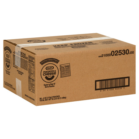 Kraft MACARONI AND CHEESE POUCH READY TO HEAT MICROWAVEABLE FROZEN