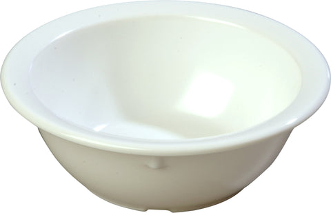 Carlisle BOWL NAPPIE RIMMED KINGLINE™ MELAMINE WHITE 12.5 OZ