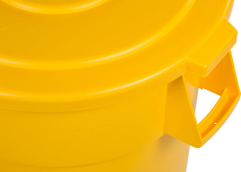 Carlisle CONTAINER WASTE BRONCO™ ROUND YELLOW 55 GAL