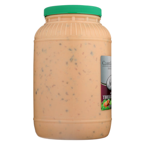 Ventura Foods Classic Gourmet Select Deluxe Thousand Island Salad Dressing, 4 Gallon.