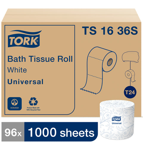 Don Brand TISSUE BATH ROLL WHITE 1 PLY 3.75X4